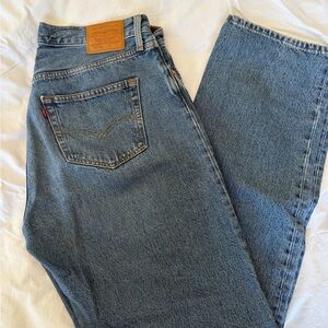 Levi's Women's Straight-Leg Jeans in Classic Blue Wash 501 90s